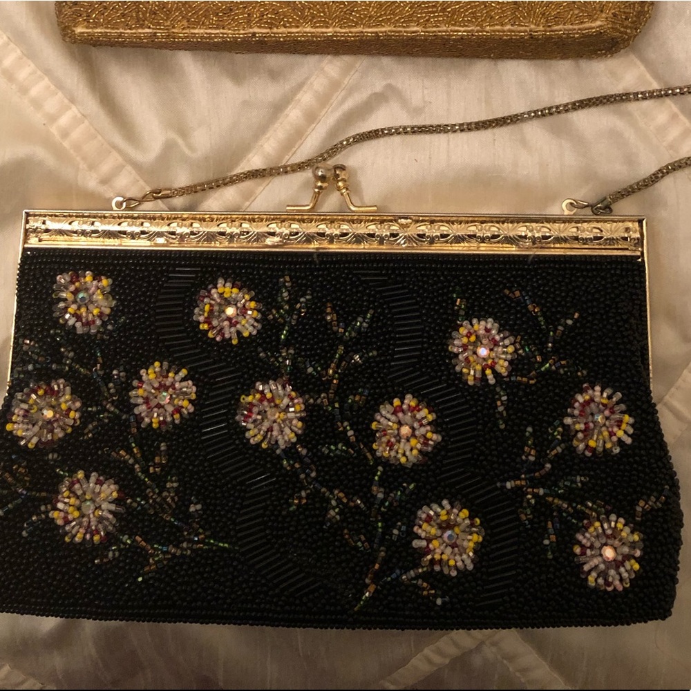 Vintage beaded and embroidered evening bags